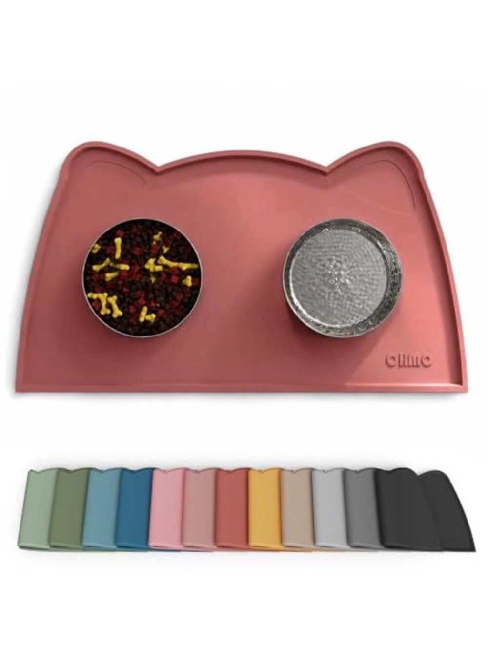 Cat Food Mat Silicone Pet Feeding Mat 18x9.8 Erythrinus